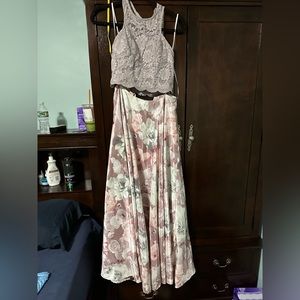 Beautiful lavender two piece dress